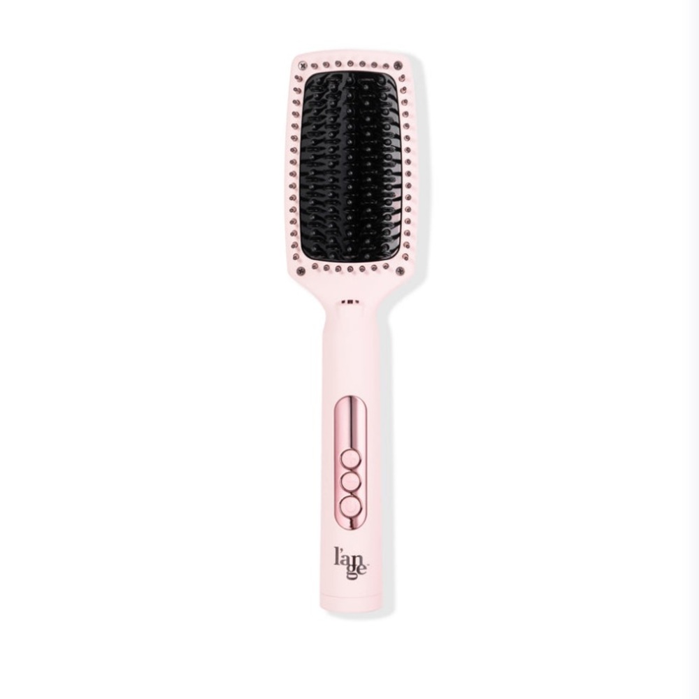 L’Ange Ceramic Straightening Brush, Le Vite Curve (color blush)